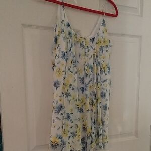 Floral Sleeveless Mini Dress  (S)